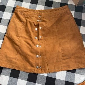 Button up mini skirt. Size M/L